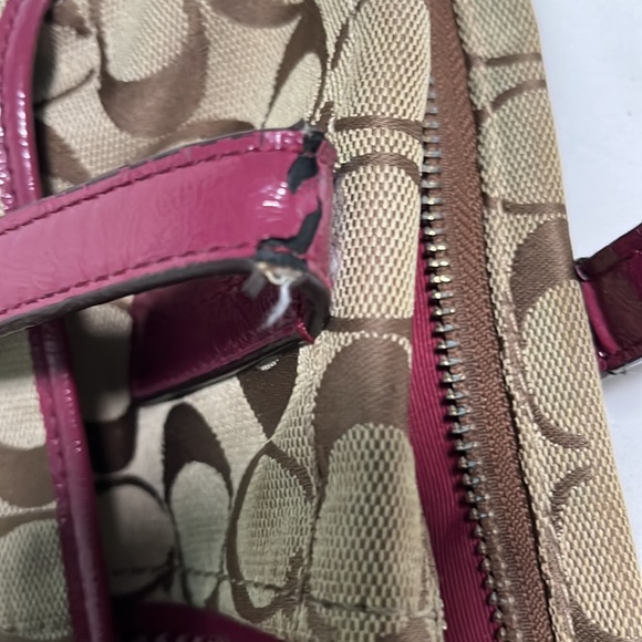 Coach bag | Coach signature python stripe in raspberry - Picture 16 of 17